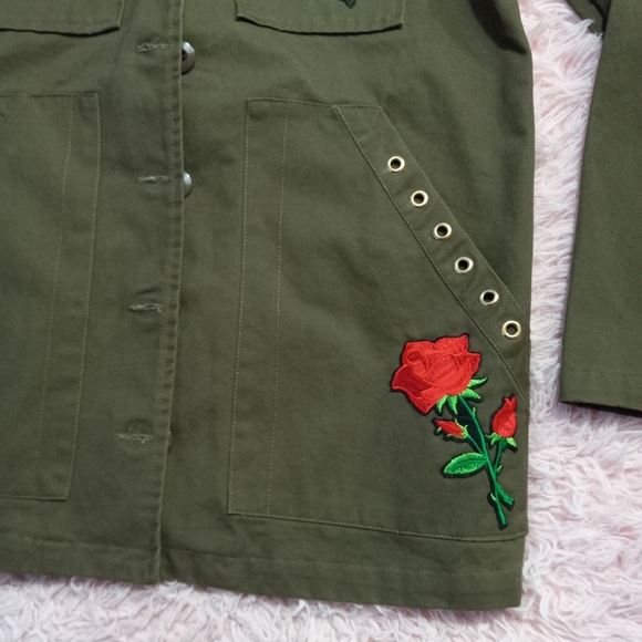 SOLD @MARKET BONE IN Iron fist custom WIPs by Rage Jackets! OOAK punk/goth - Picture 6 of 15